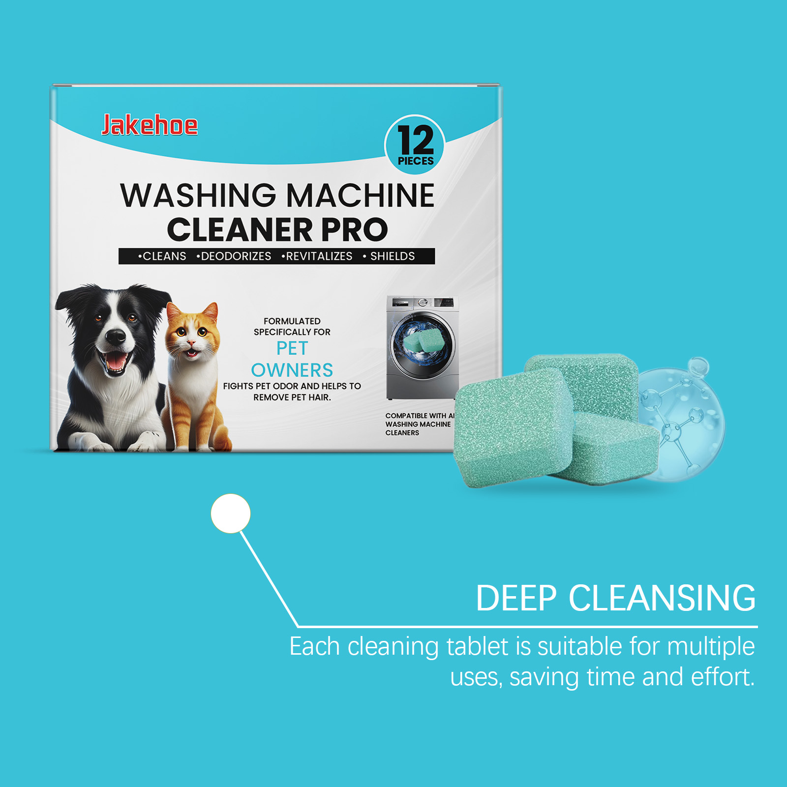Washing Machine Cleaning Tablets For Tank Cleaning Household Front Top Load Stain Remover Scale Removal