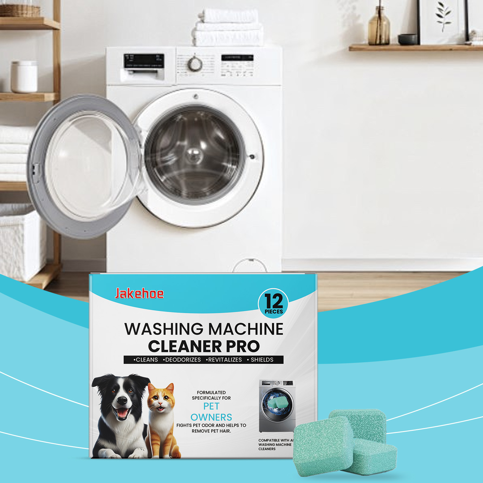 Washing Machine Cleaning Tablets For Tank Cleaning Household Front Top Load Stain Remover Scale Removal