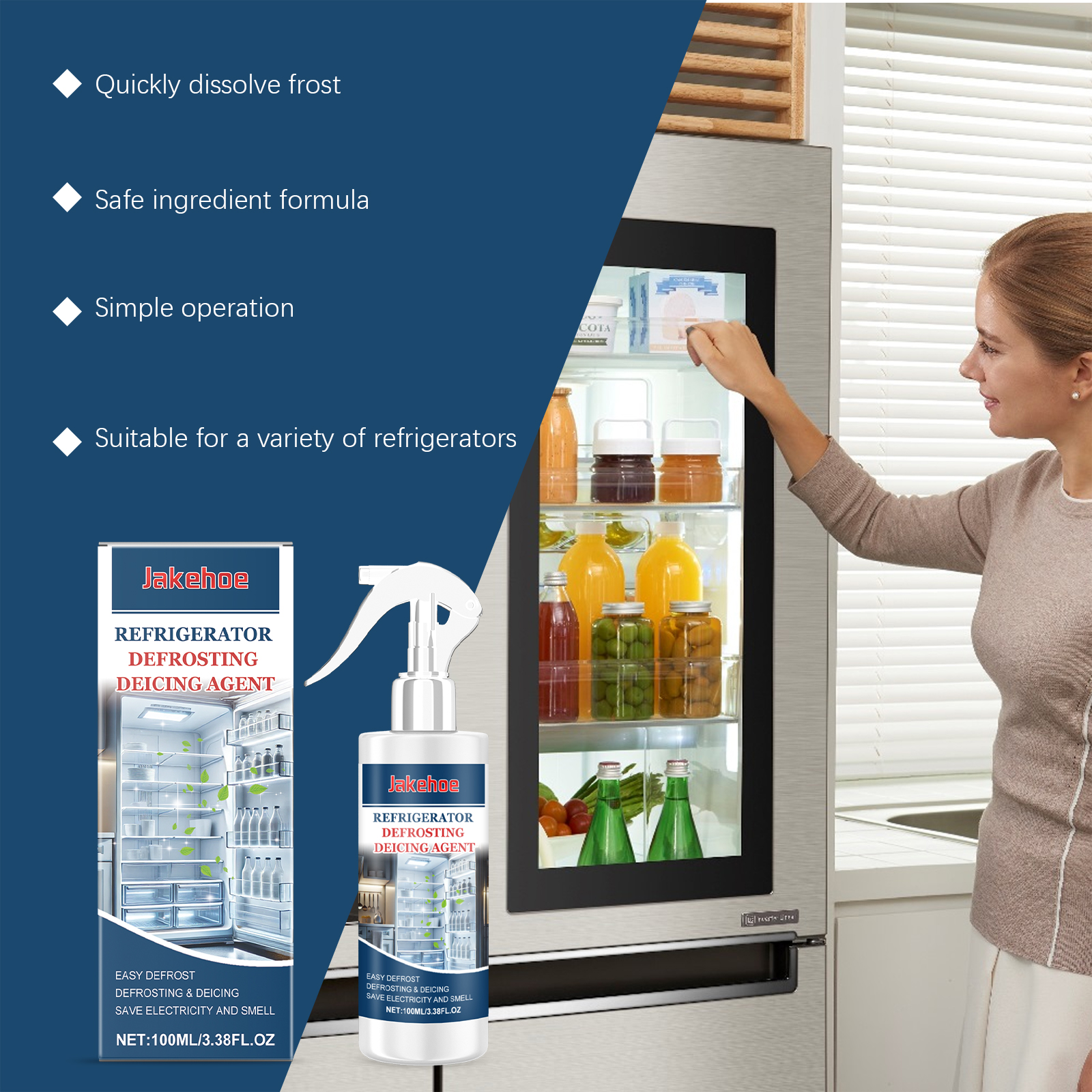Refrigerator Deicer Anti Frost Anti Icing Snow Melting Cleaning Thawing Agent For Cold Storage Freezer