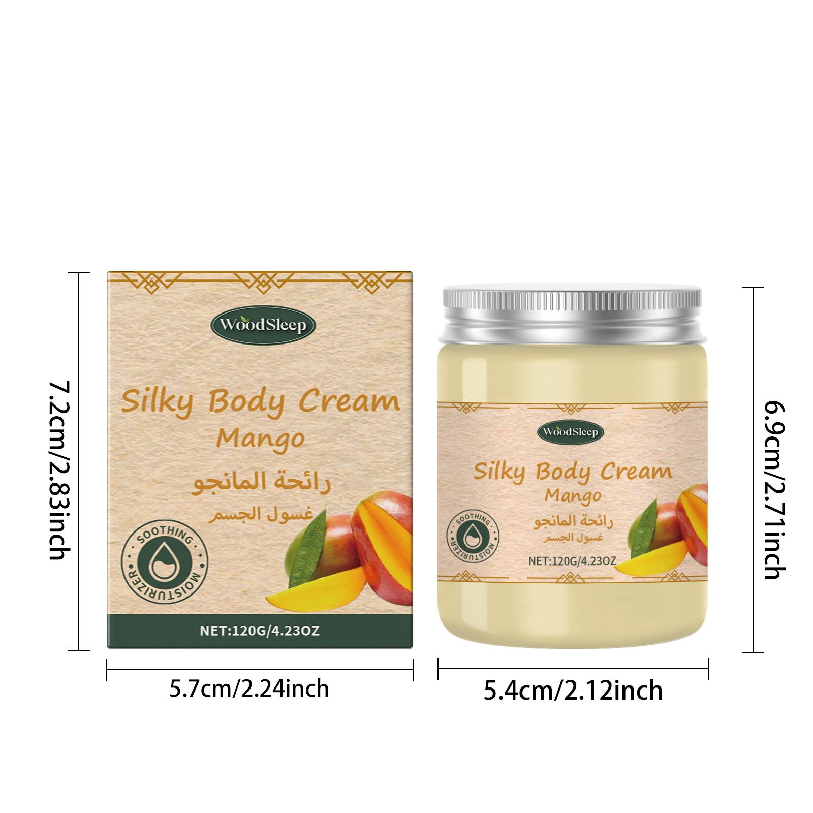Mango Moisturizing Cream Nourishing Hydrating Locking Vitality Glowing Smooth Beautiful Skin Care Lotion