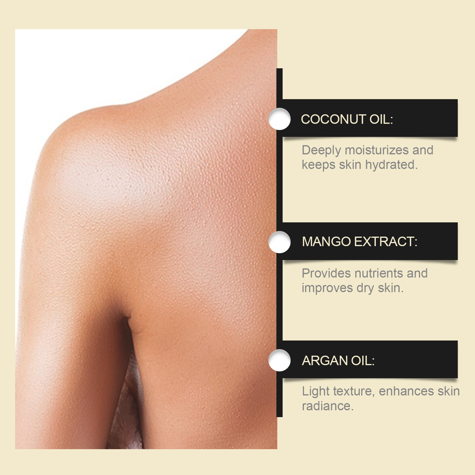 Mango Moisturizing Cream Nourishing Hydrating Locking Vitality Glowing Smooth Beautiful Skin Care Lotion
