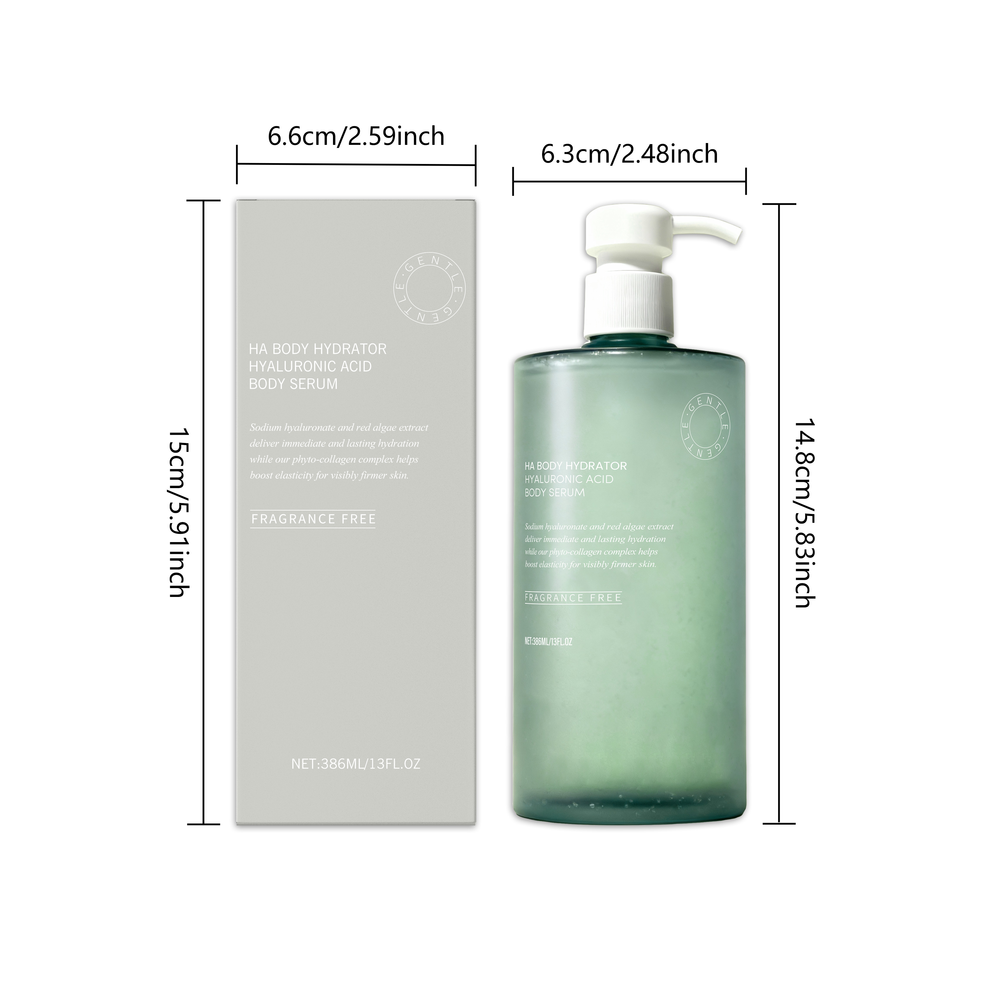 Hyaluronic Acid Body Essence Moisturizing Nourishing Skin Elasticity Smoothing Non Greasy Daily Hydrating Serum