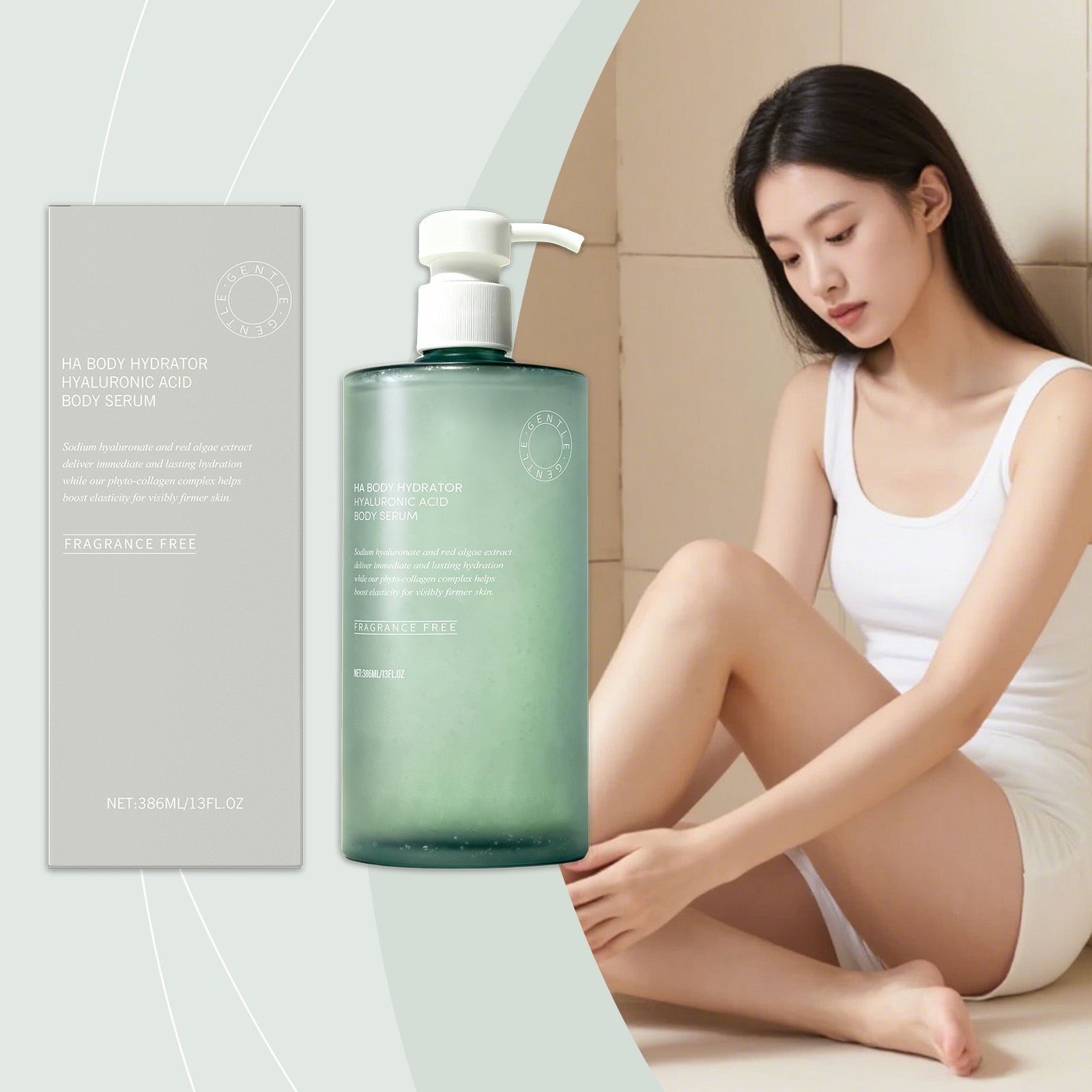 Hyaluronic Acid Body Essence Moisturizing Nourishing Skin Elasticity Smoothing Non Greasy Daily Hydrating Serum