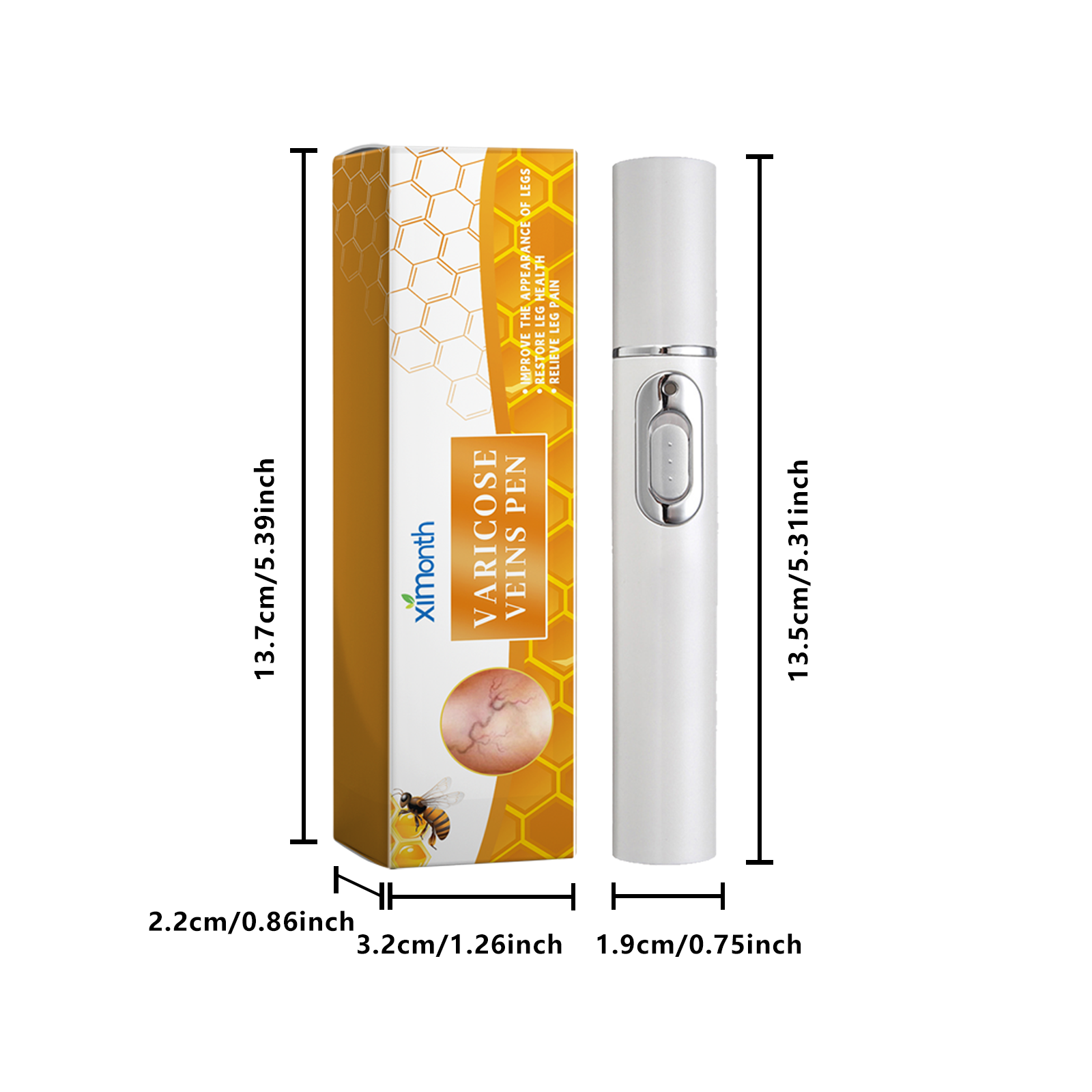Leg Repair Pen LED Light Therapy For Soothing Discomfort And Leg Massage Daily Body Care 1 PCS