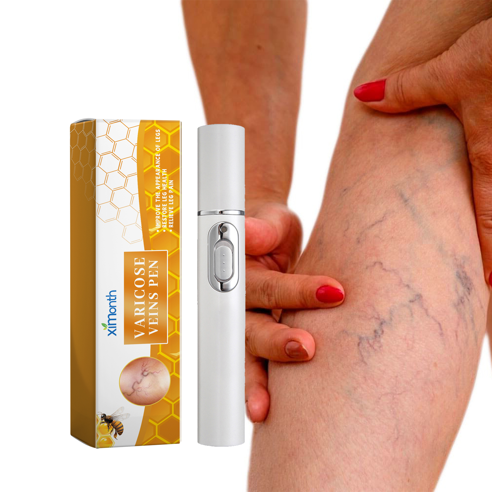 Leg Repair Pen LED Light Therapy For Soothing Discomfort And Leg Massage Daily Body Care 1 PCS