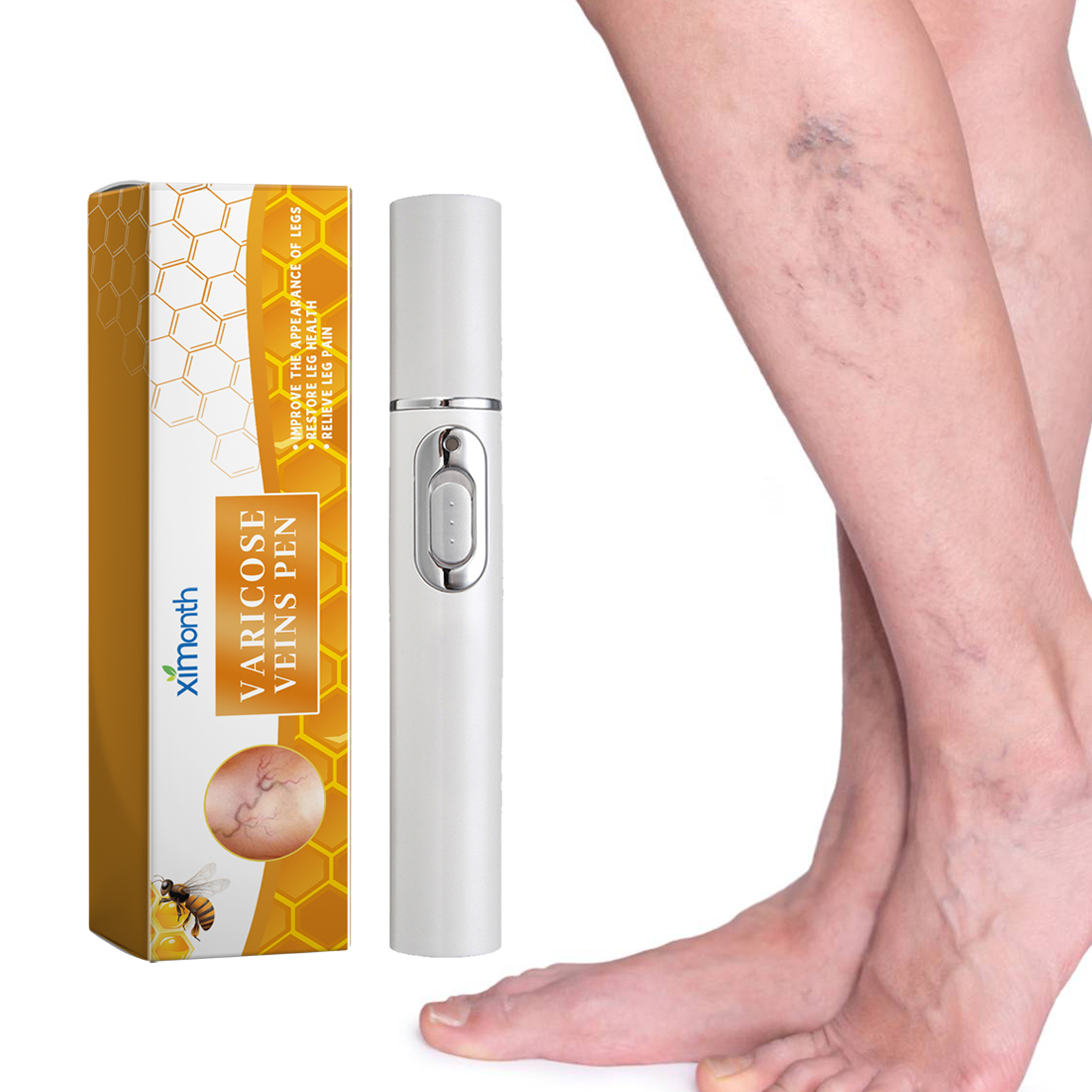 Leg Repair Pen LED Light Therapy For Soothing Discomfort And Leg Massage Daily Body Care 1 PCS