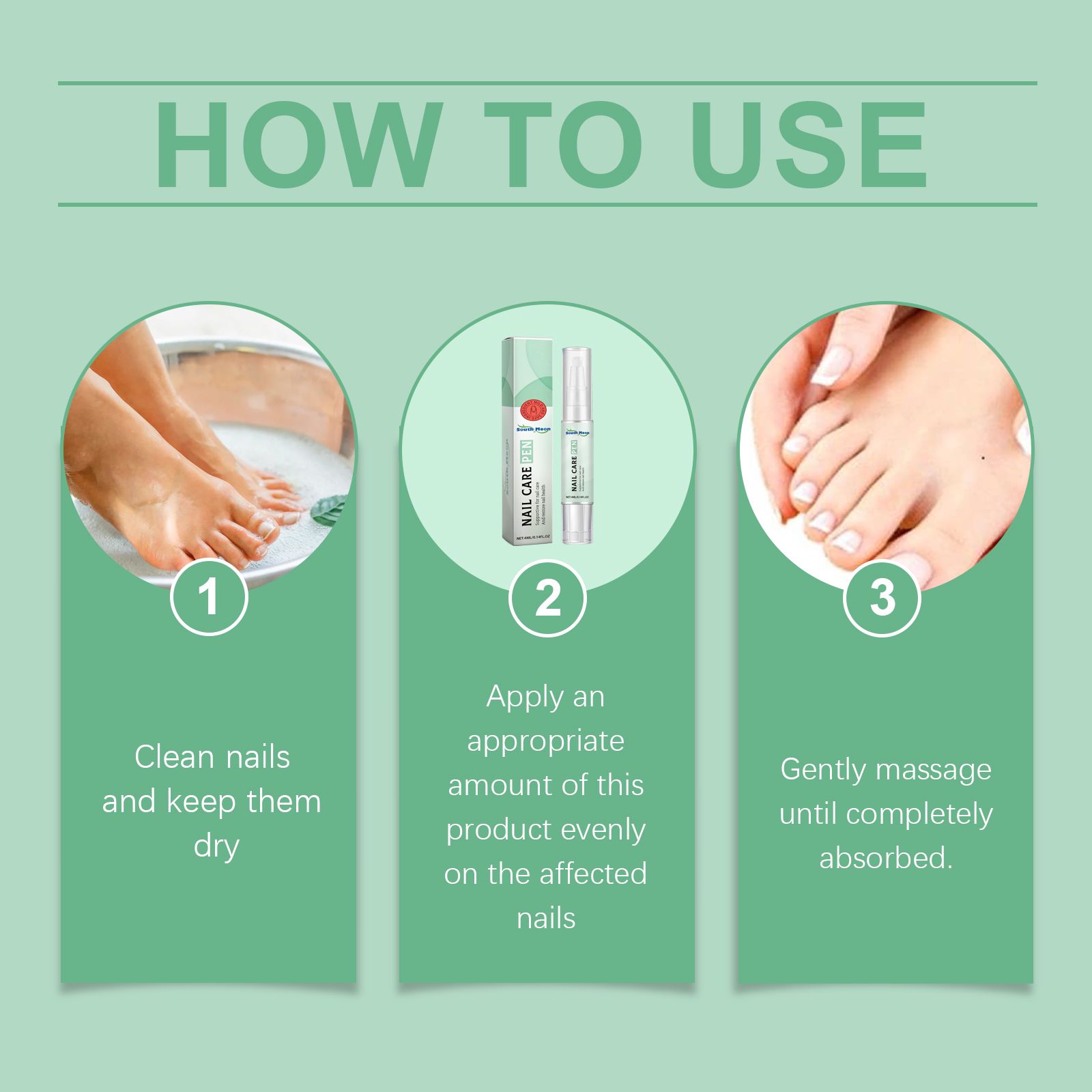 Nail Care Pen For Toenails And Fingernails Gentle Moisturizing Strengthening Daily Home Treatment