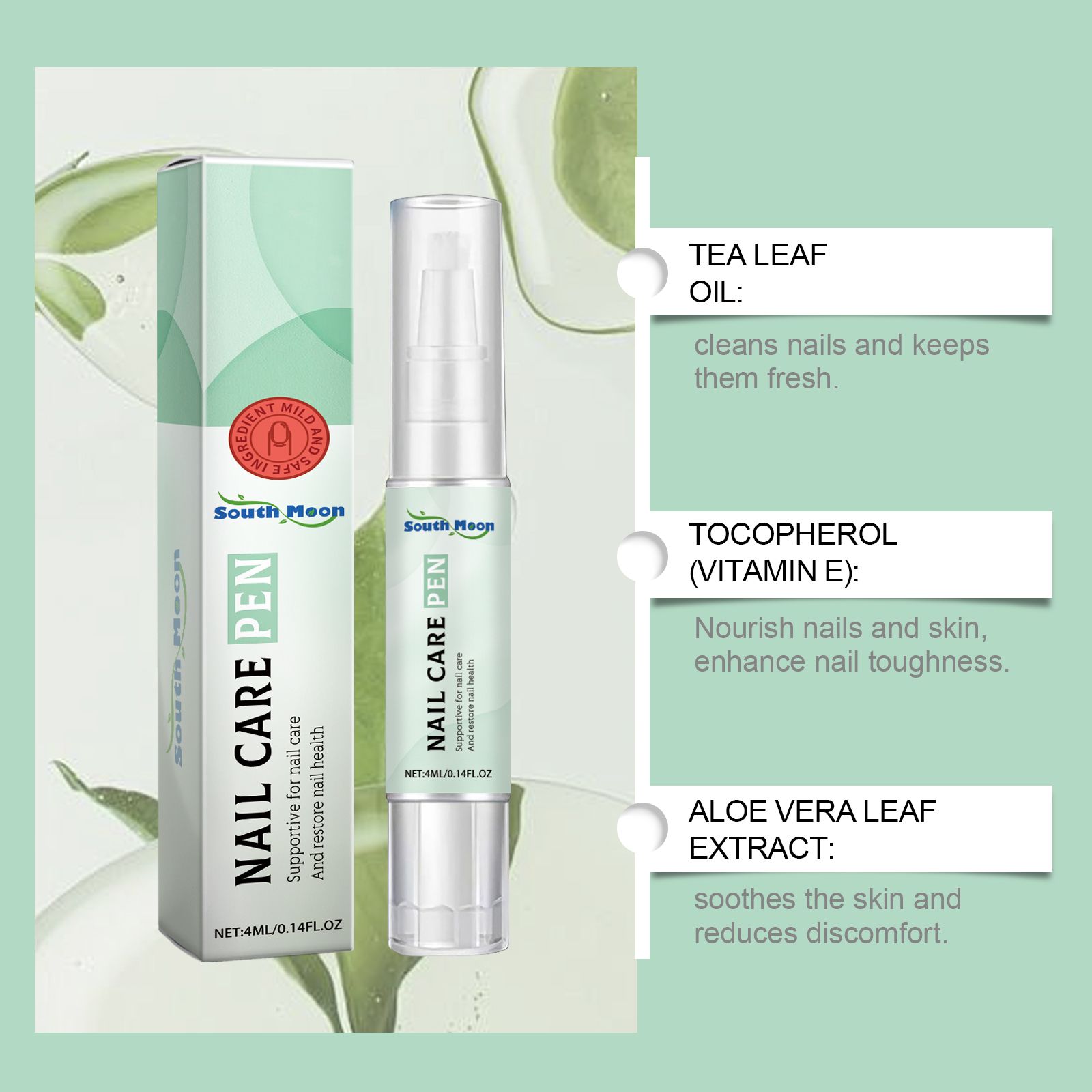 Nail Care Pen For Toenails And Fingernails Gentle Moisturizing Strengthening Daily Home Treatment