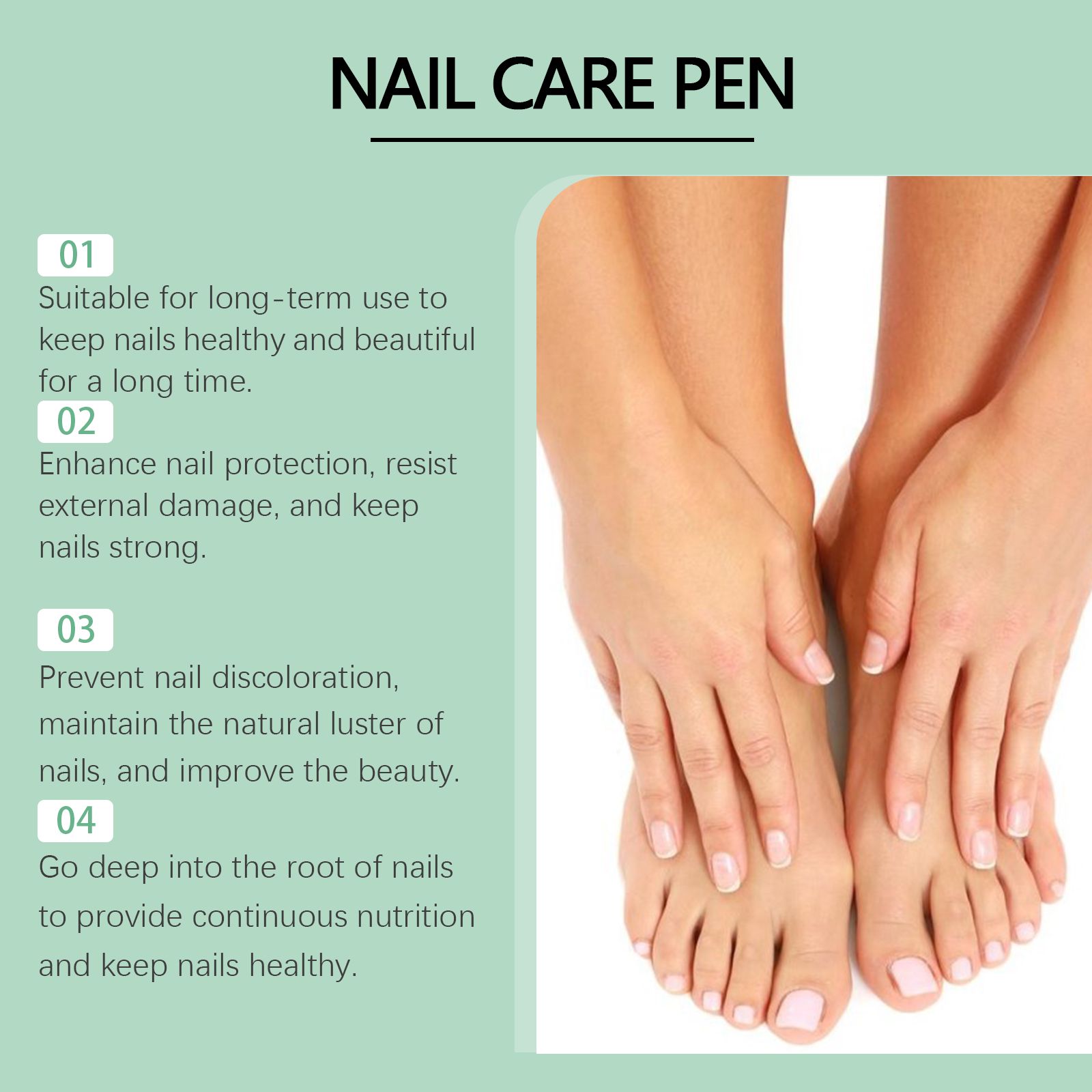 Nail Care Pen For Toenails And Fingernails Gentle Moisturizing Strengthening Daily Home Treatment