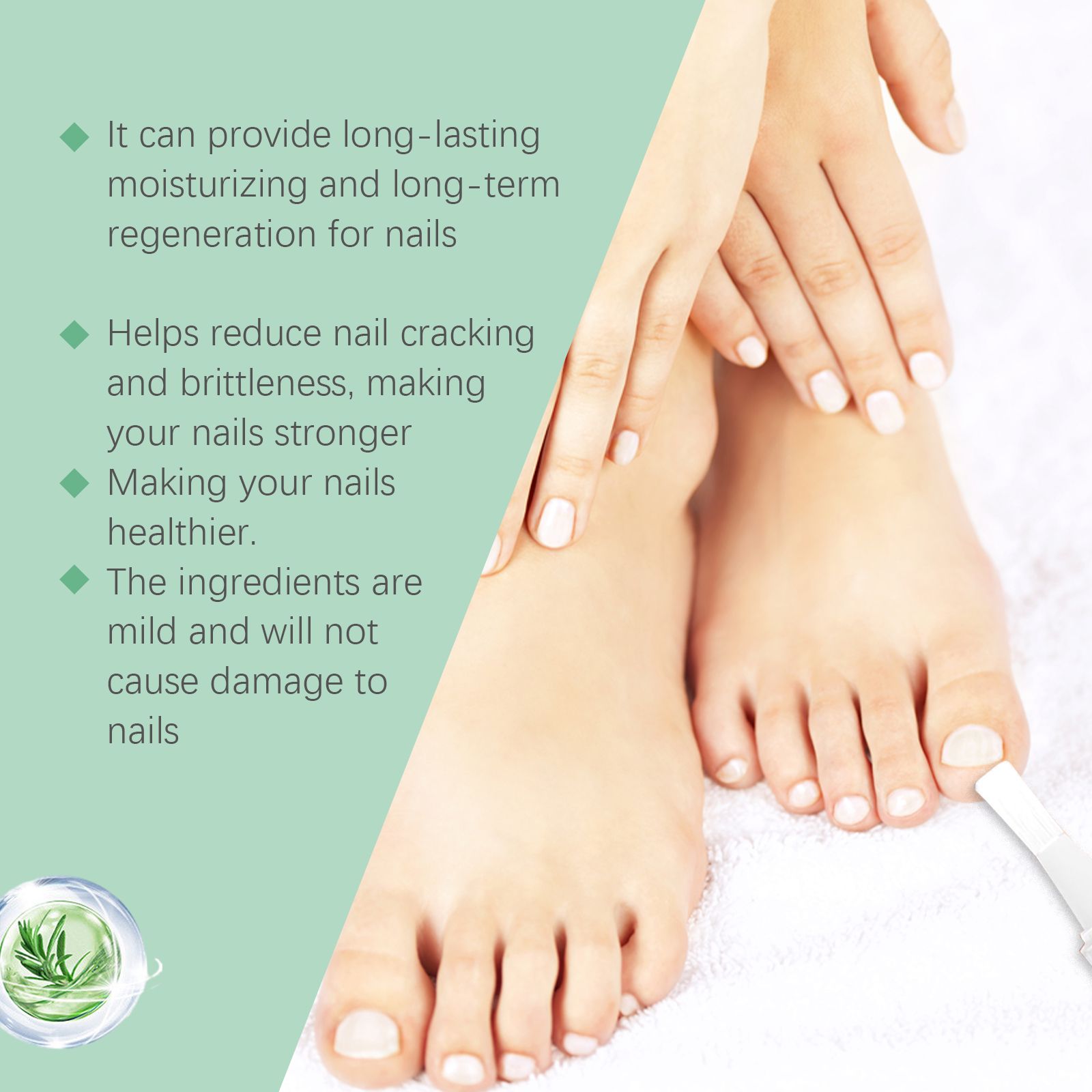 Nail Care Pen For Toenails And Fingernails Gentle Moisturizing Strengthening Daily Home Treatment