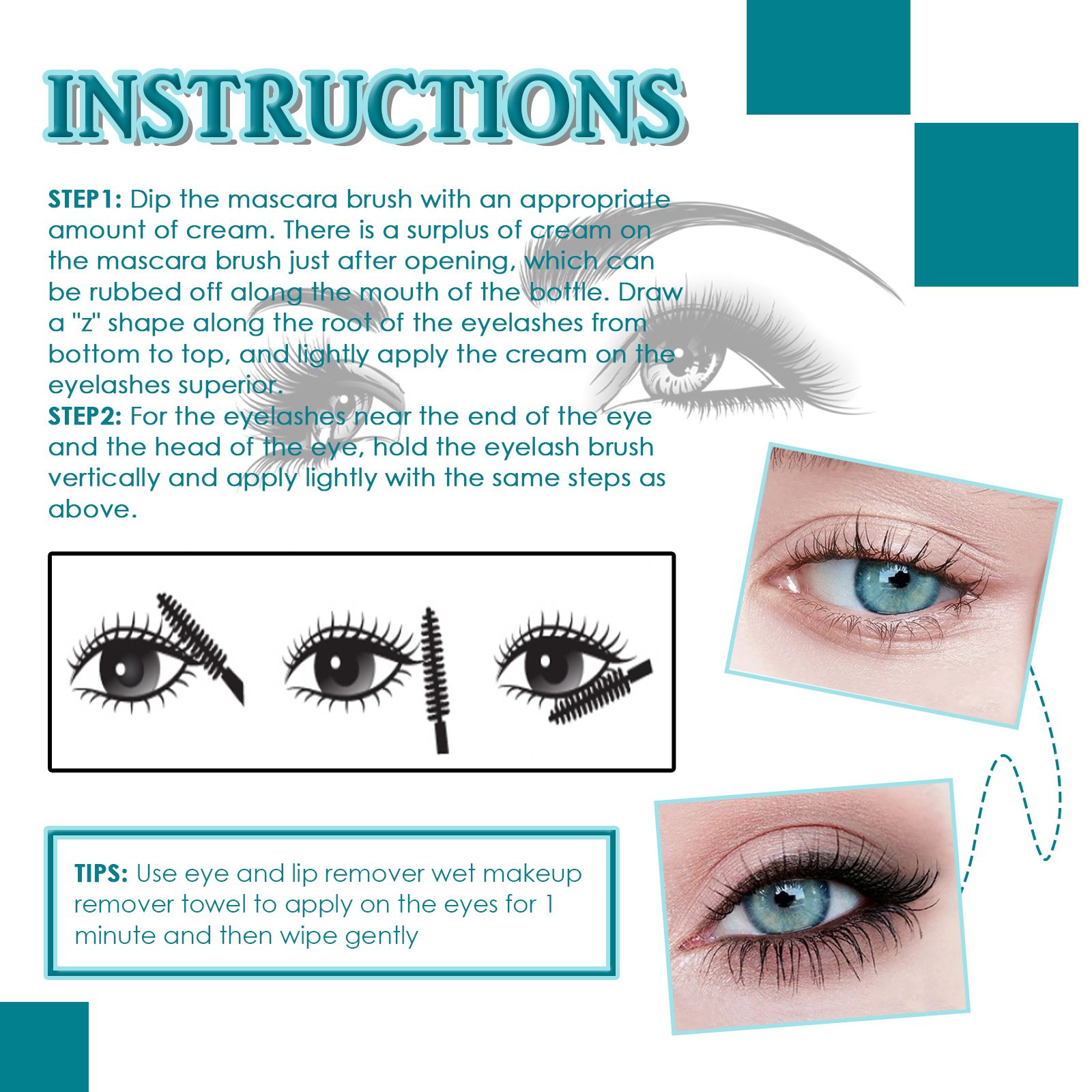 Black Mascara Lengthening Volumizing Curling Long Lasting Smudge Proof For Daily Eye Makeup