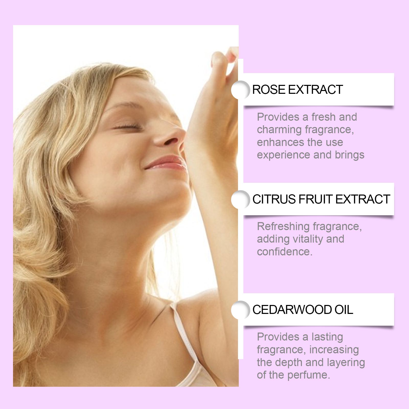 Herbal Charm Perfume Woody Rose Long Lasting Fresh Scent For Daily Wear
