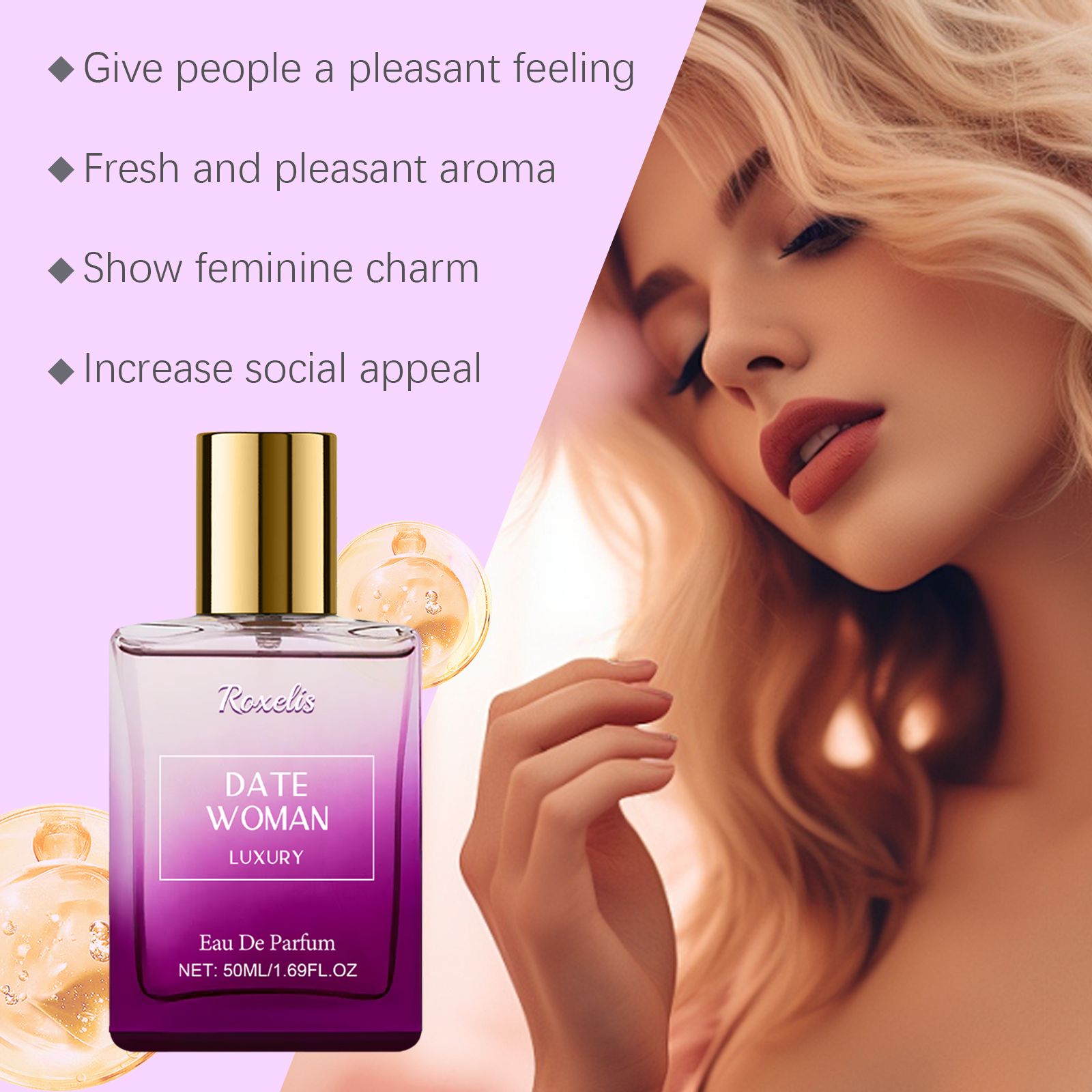 Herbal Charm Perfume Woody Rose Long Lasting Fresh Scent For Daily Wear