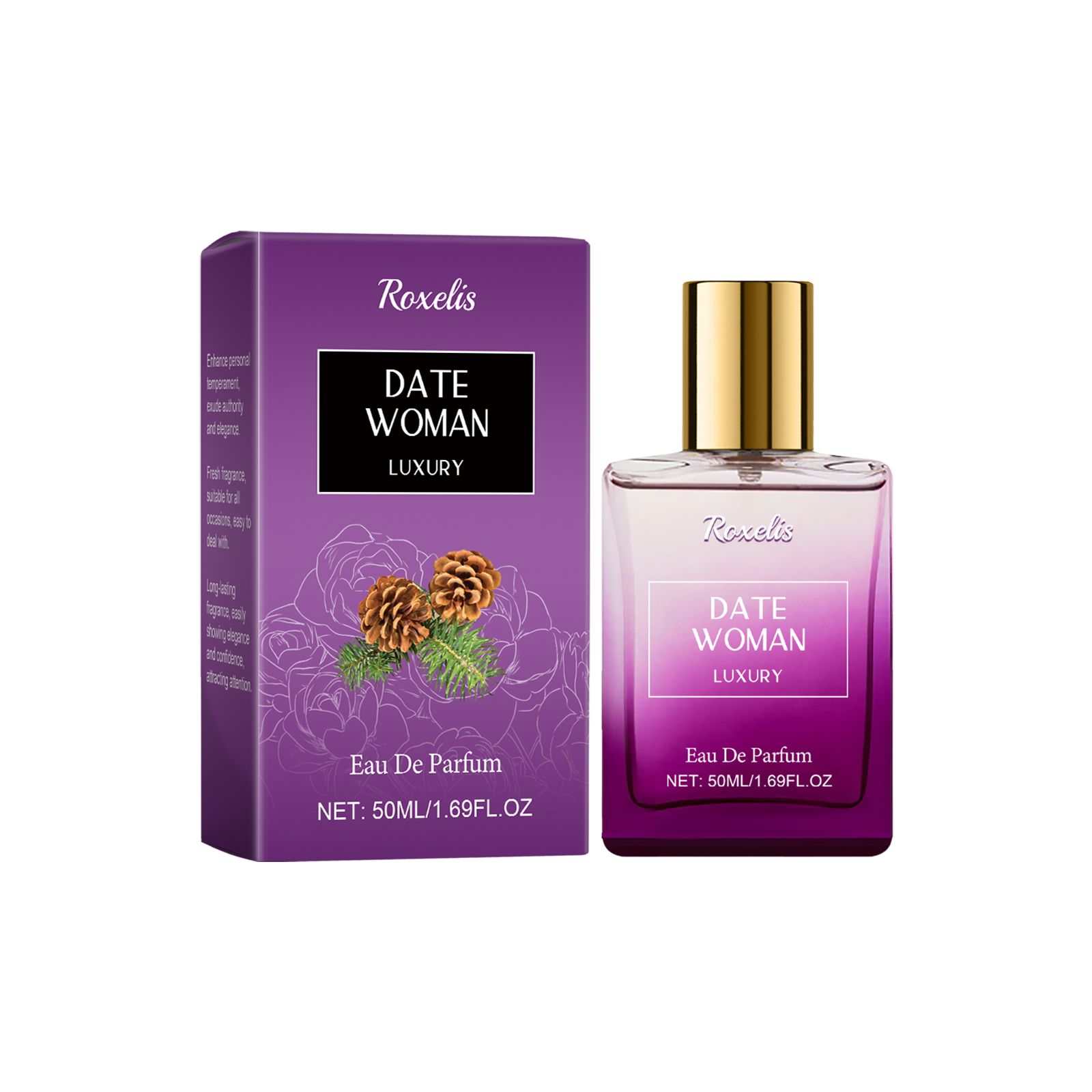 Herbal Charm Perfume Woody Rose Long Lasting Fresh Scent For Daily Wear