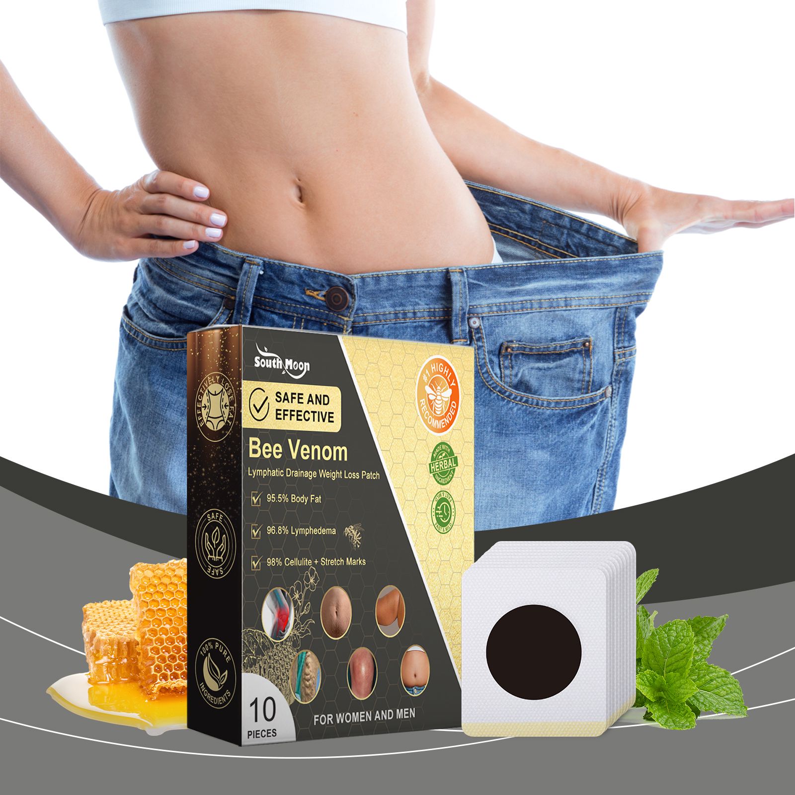 Bee Venom Lymphatic Body Shaping Patch For Firming And Daily Body Care