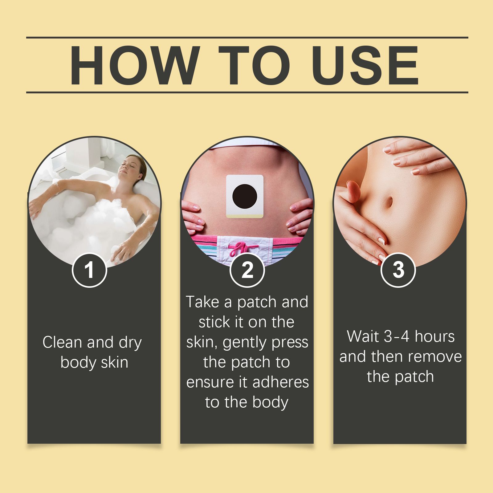 Bee Venom Lymphatic Body Shaping Patch For Firming And Daily Body Care