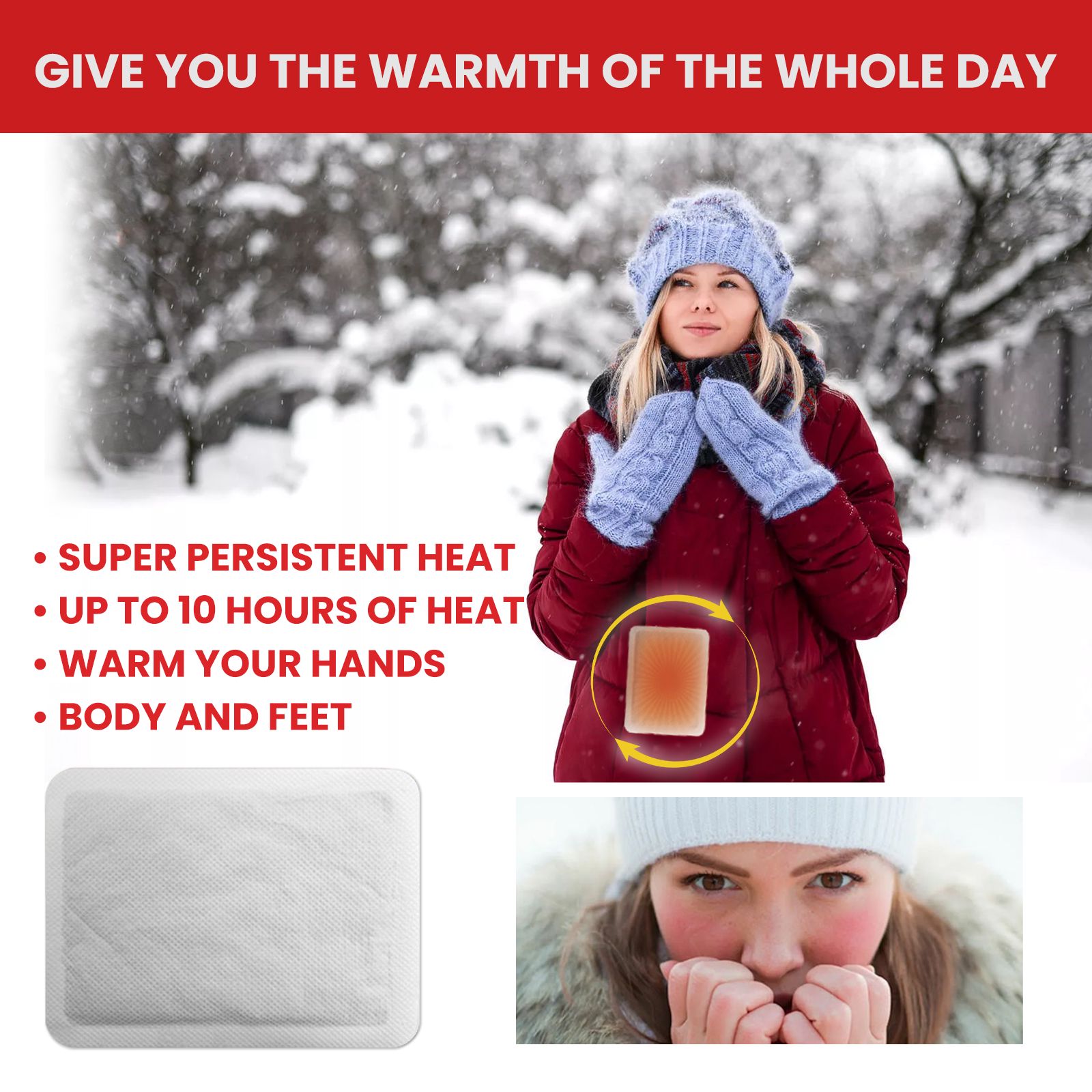 Self Heating Hand Warmers 20 Pack Portable Heat Patches For Winter Outdoor Activities And Body Warmth