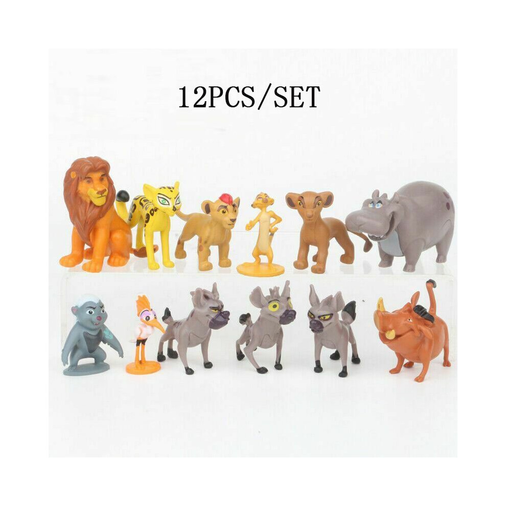 12PCS The Lion King Lion Guard Action Figure Playset Simba Kion Timon