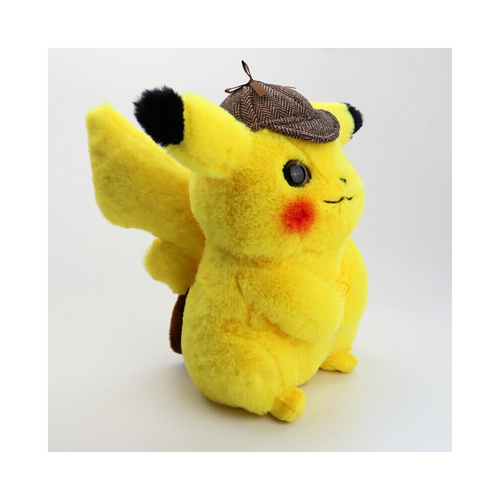 28CM Pokemon Detective Pikachu Soft Plush Teddy Doll Toys