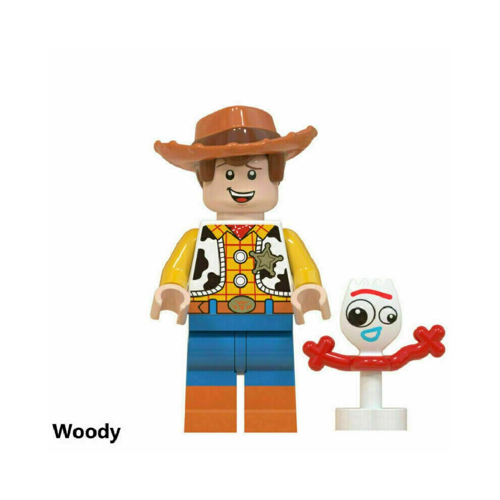 8Pcs Toy Story Mini figure Woody Buzz Lightyear Building Blocks Toys