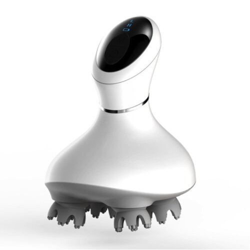 Electric Massage Comb 3D Waterproof Electric Head Massager Wireless Scalp Massage Promote Hair Growth Body Deep Tissue Kneading Vibration Roller