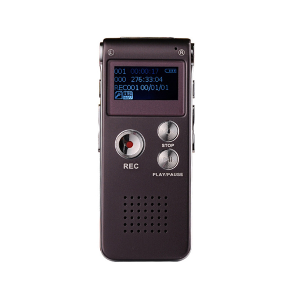 8GB Digital Voice Recorder Voice Activated Recorder with Playback Mini Audio Recorder Po