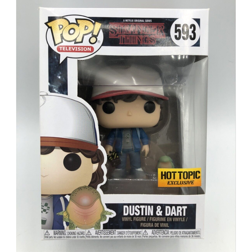 Action Figure Model Toys Funko POP Stranger Things Dustin Collection Vinyl Figure With Box Character Decoration Gifts Toy Multicoloured