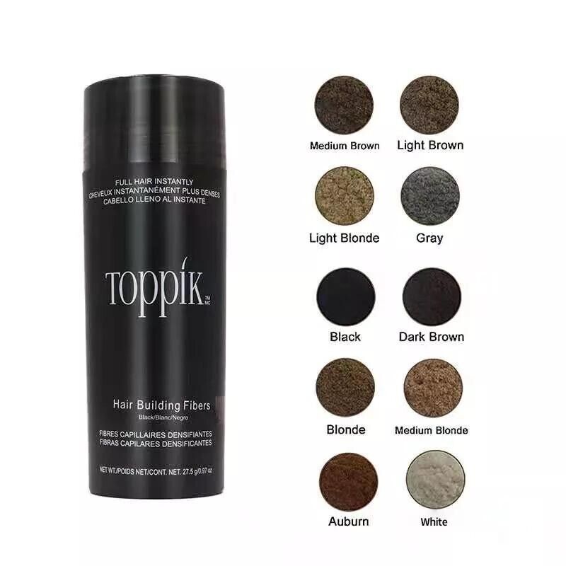 (Dark Brown) Toppik Hair Building Fibres Keratin Thickening Spray