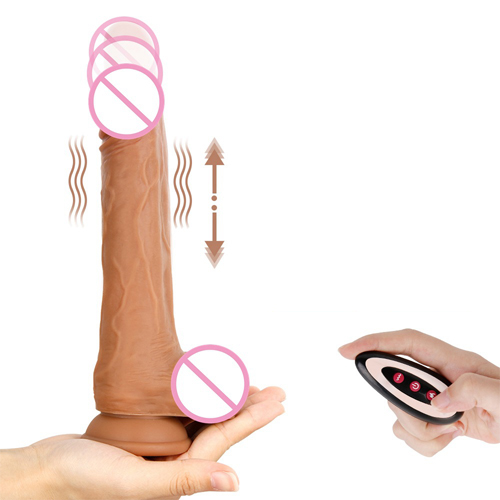 Realistic Dildo Masturbator Machine Gun for Women Automatic Thrusting Vibrator Wand Adult Sex Toy G-Spot Fucking Massager Bullet Heating Function Suction Cup Wireless Remote Control Anal Stimulate Sex Pleasure