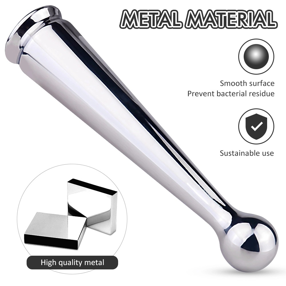 G-Spot Massager Dildo Sex Toy Stainless Steel Wand 9 Vibration Modes Nipple Clitoris Masturbation for Women Couple Prostate Massaging Enjoyment. Mini Size