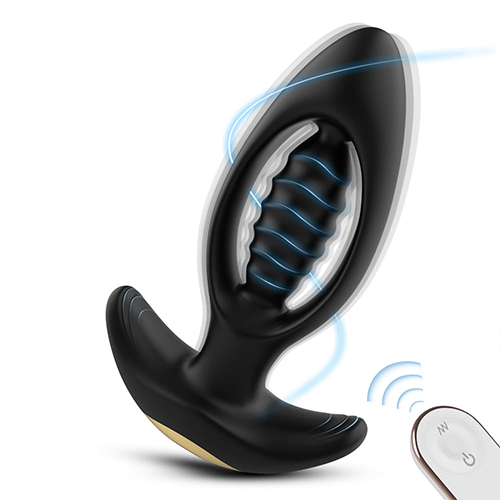 Butt Plug Vibrator Prostate Massager Anal Plug Sex Toys Adult Stimulator Dildo with 9 Vibration Modes Remote Control Low Noise for Men Women Couples