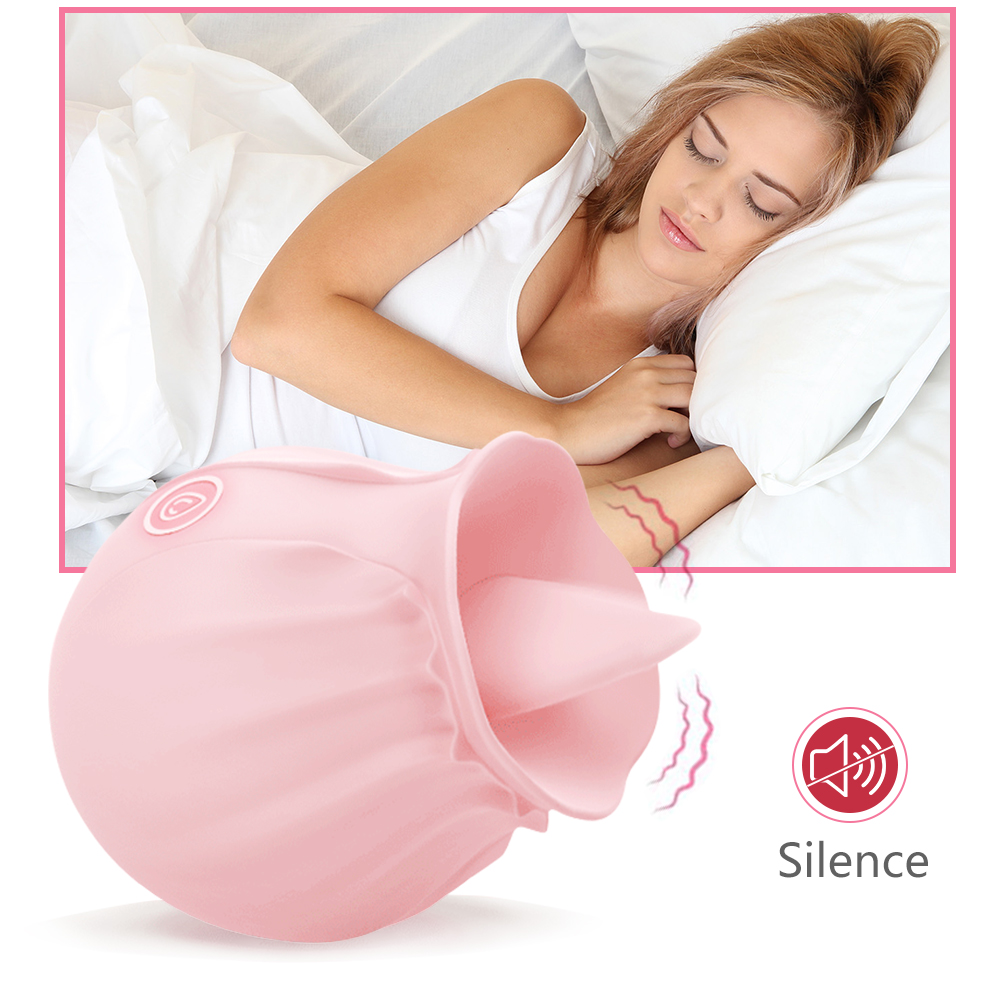 Vibrator Toys for Women Oral Tongue Licking G Spot Vibrator Nipple Clitoral Stimulation Egg Vibrators Clit Breast Massager Flower Shape Sex Toys Erotic Toy Pleasures