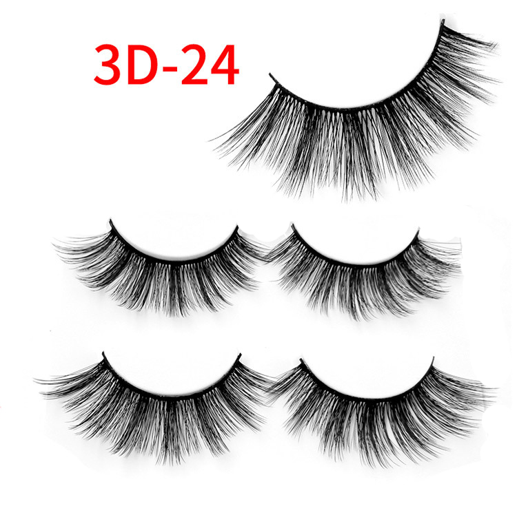 (3D~22) False Eyelashes Curling Fake Lashes for Women 3D Natural Extension Long Fashion Sexy Party Makeup Beauty Tools 9 pairs