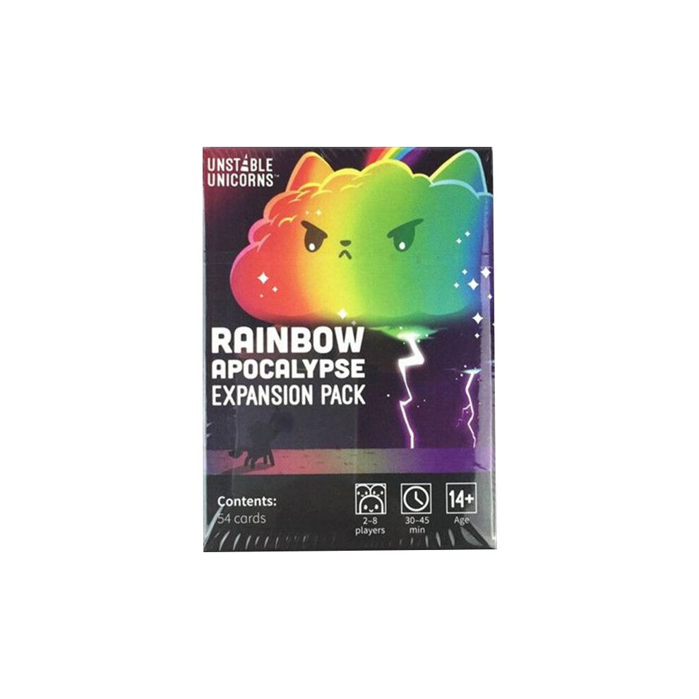 RAINBOW APOCALYPSE Unstable Unicorns Card Board Game Expansion Rainbow Family Party