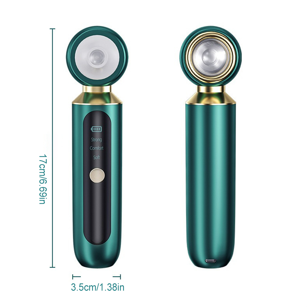 (Pink) Face Blackhead Remover Electric Vacuum Skin Care Exfoliating Equipment Suction Magnifier LED Filling Light Pore Cleaner Pimple Blemish Acne Removal