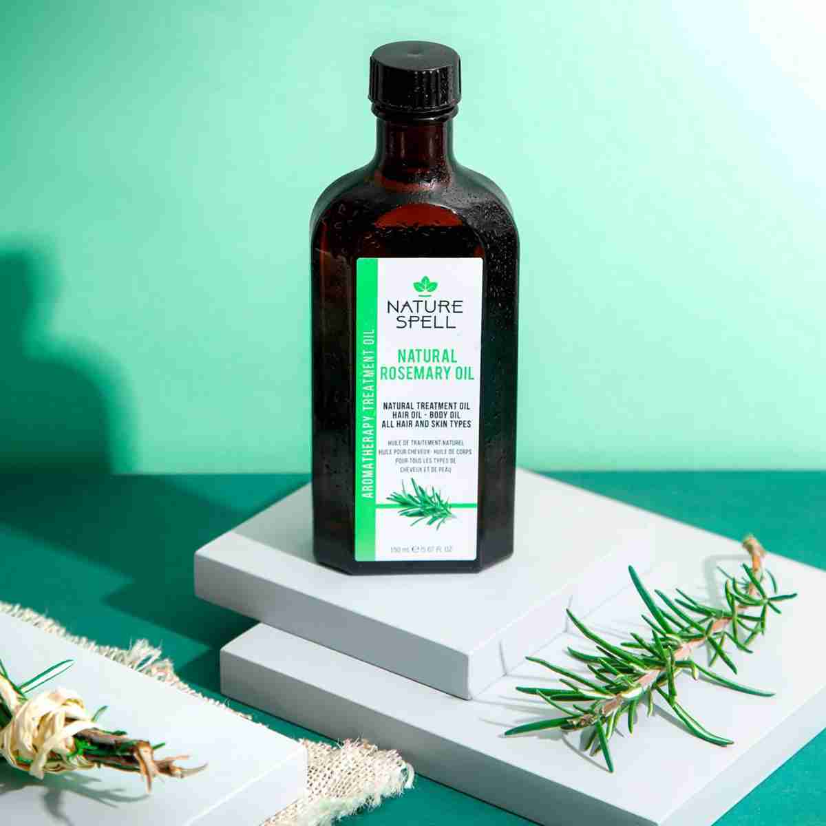 Nature Spell Rosemary Oil For Hair & Skin 150ml  Hair Serums