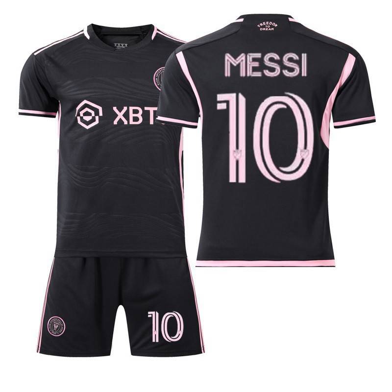 (Kids 16) Inter Miami #10 Football Kit for Kids and Men Home match Football Jersey Tracksuit Shirts Shorts and Socks Set Christmas Kids Gift