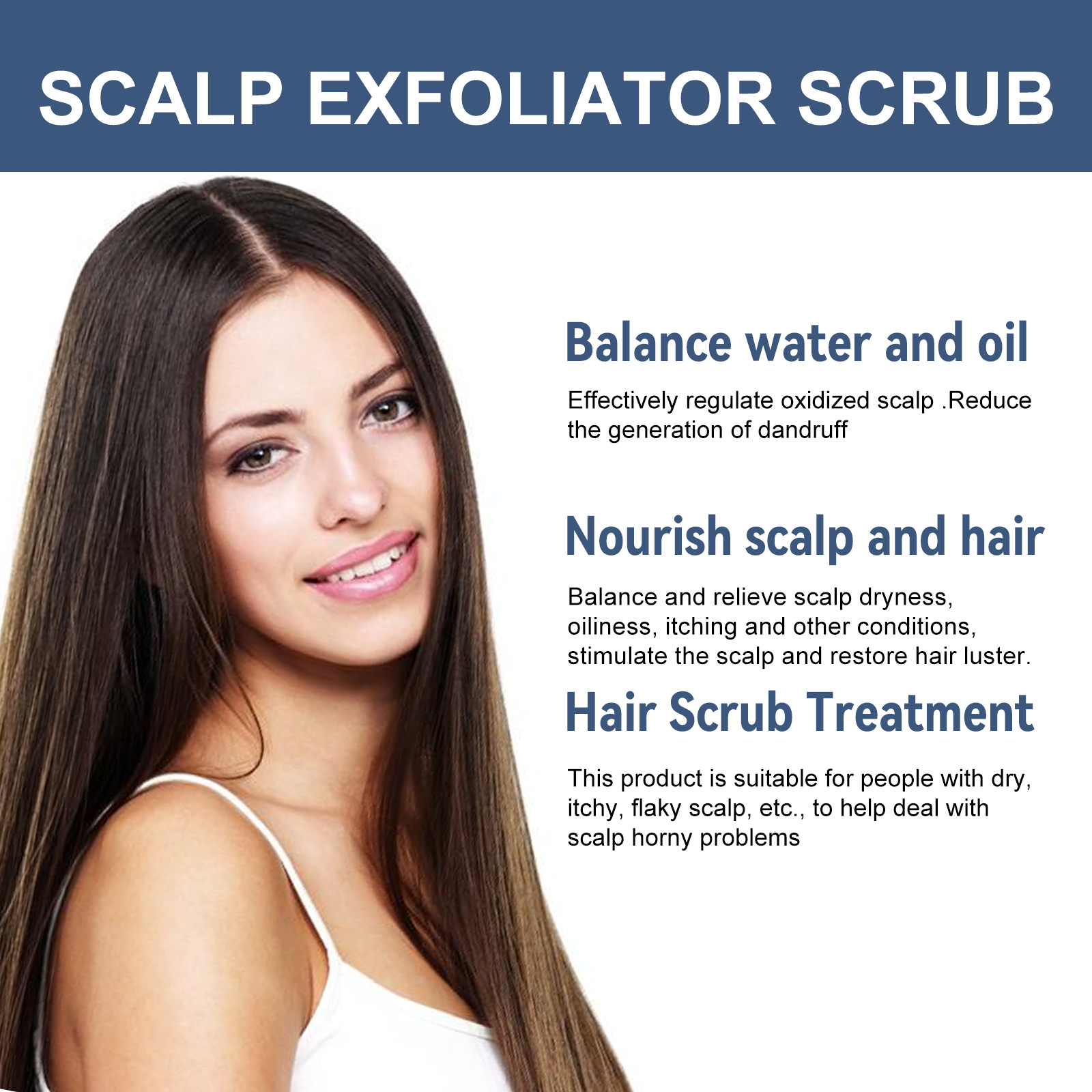 Scalp Exfoliating Scrubs Hair Scratcher Scalp Oil Nutritional Effectively Repairs Damaged Dry Hair Restore Smoothness Promote Scalp Cleanse Treatment