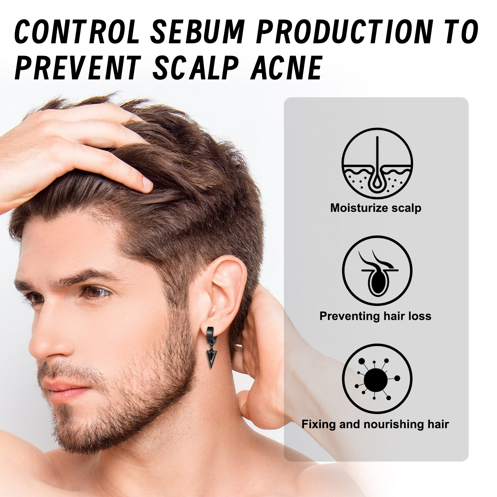 Anti Shedding Hair Spray Hair Growth Essence Hair Care Serums Improves Hairline Density Strengthens Hair Nourishes Hair Root Gel 100ml