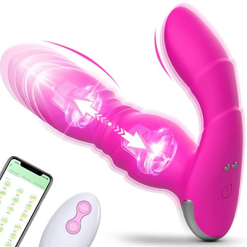 Vibrator Sex Toy for Womens Couples Sex Toys G Spot Clitoris Toys Adult Toys Clitoral Stimulator Wearable Dildo App Remote Control Powerful Thrusting