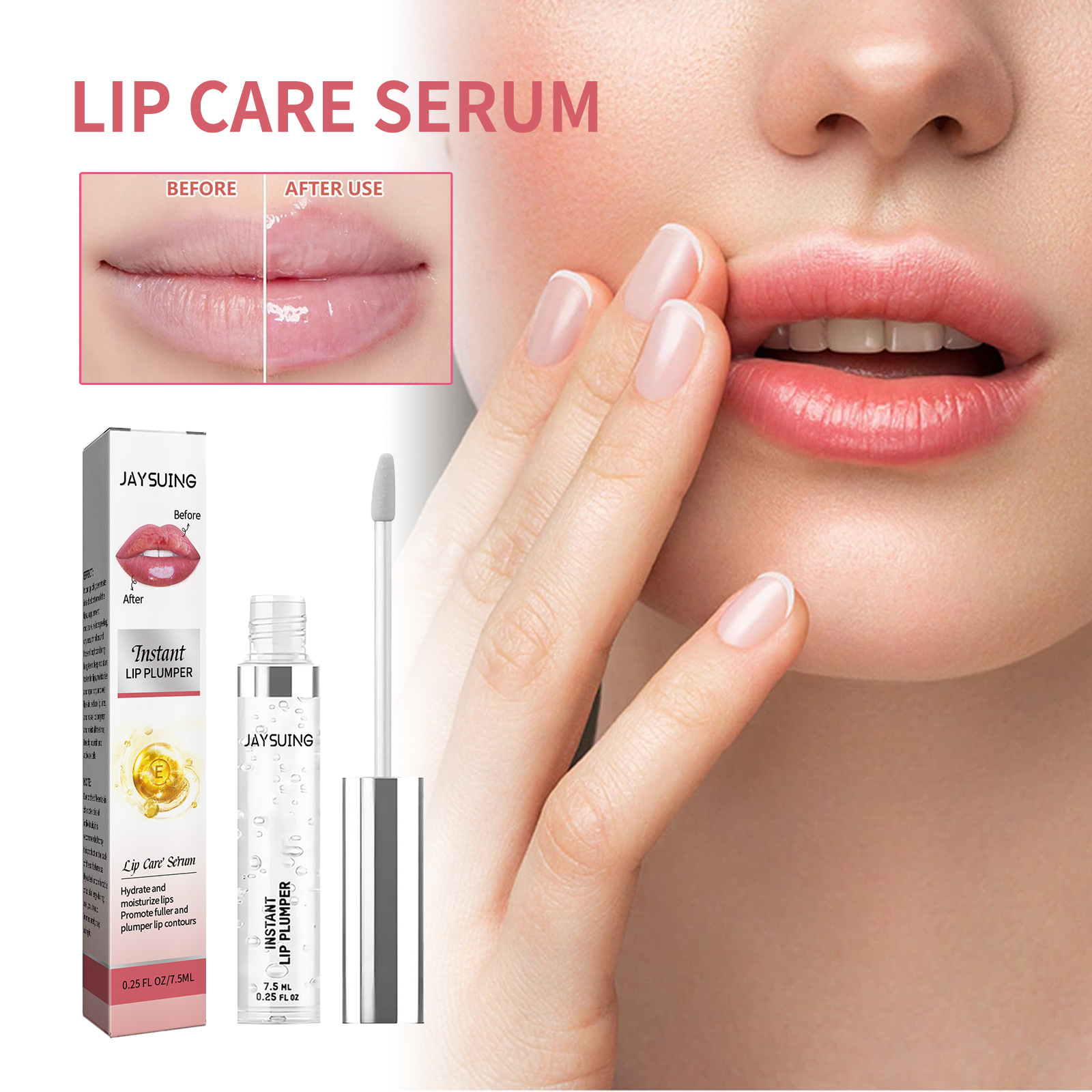 Instant Lip Plumper Oil Moisturizing Lip Gloss Lip Care Serum Anti-dry Anti Cracked Fade Lip Wrinkles Hydrating Plumping