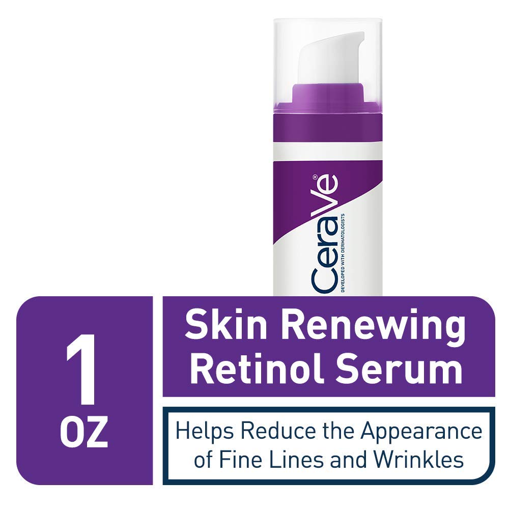 CeraVe Anti Aging Retinol Serum Cream Serum for Smoothing Fine Lines and Skin Brightening With Retinol Hyaluronic Acid Niacinamide and Ceramides