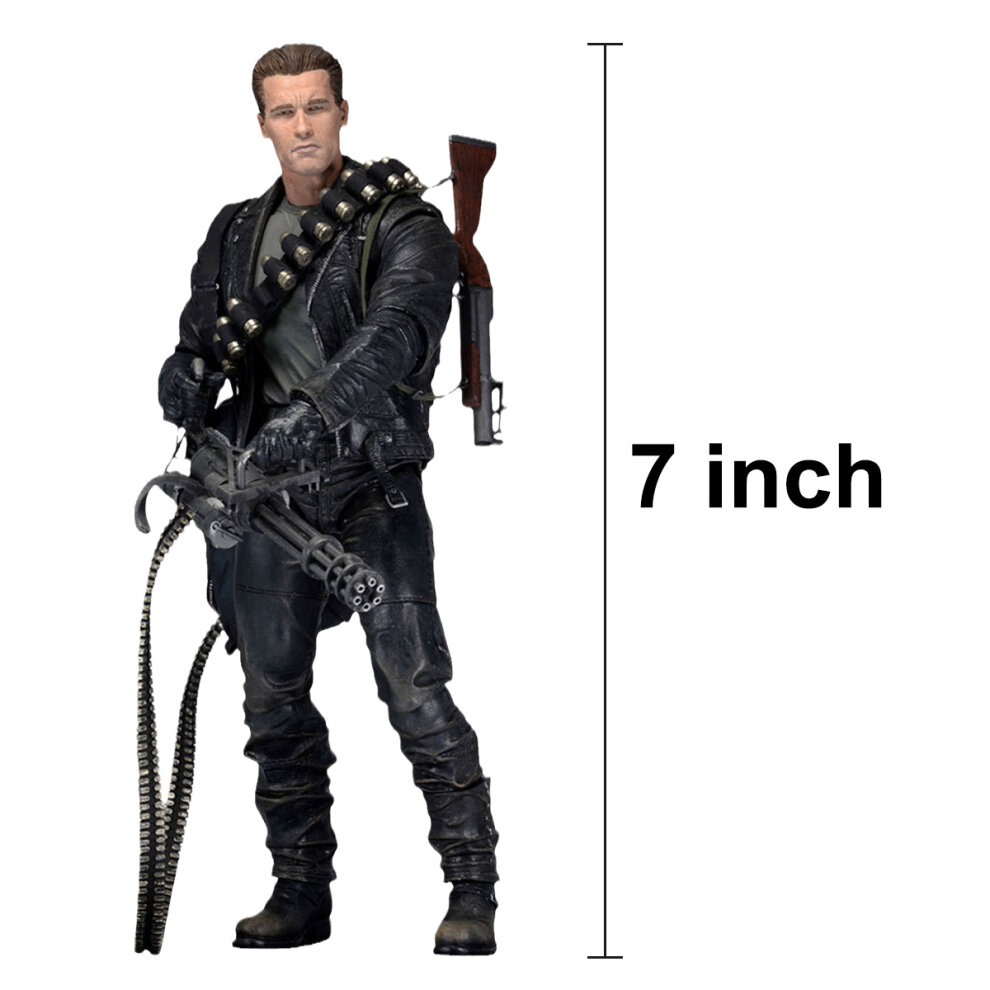 NECA Action Figure Terminator 2 Judgment Day T-800 Ultimate Arnold Collectible Model Toy Gift 7 Inches