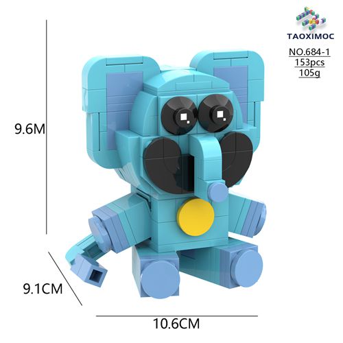 Poppy 3 Smiling Critters Building Block Horror Game Action Figure Model Toys Creative Cute Building Bricks Birthday Gift