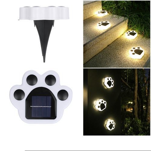 4pcs Cat Solar Ground Lights Outdoor Waterproof, Landscape Lighting Inground Solar Lights for Lawn Patio Deck Driveway Sidewalk