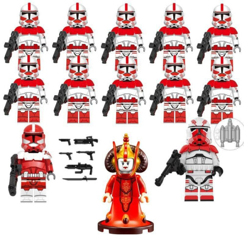 13Pcs Fit Lego Star Wars Amidala Trooper Minifigures Kids Toys