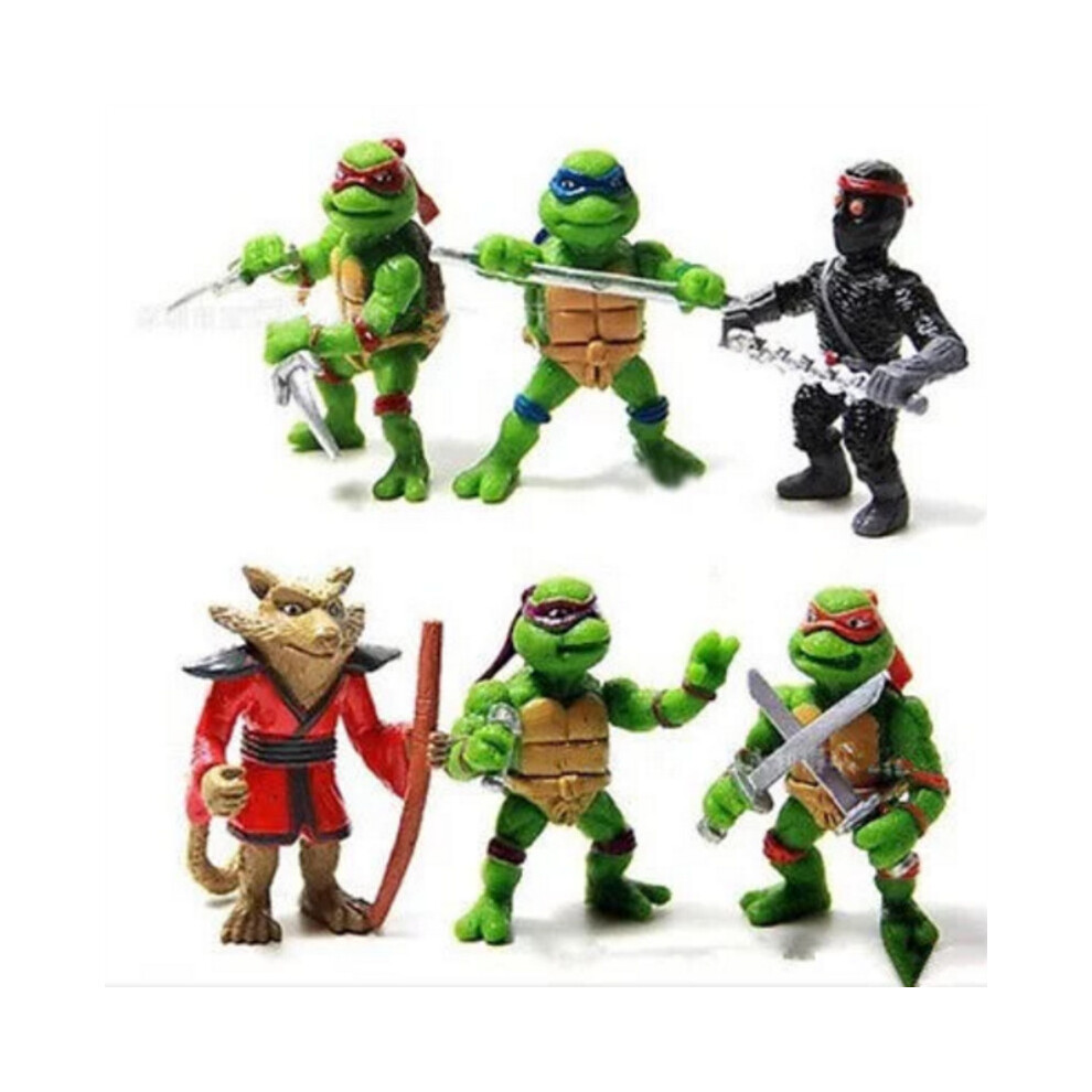 6-pack childrens Teenage Mutant Ninja Turtles minifigure ninja action figures