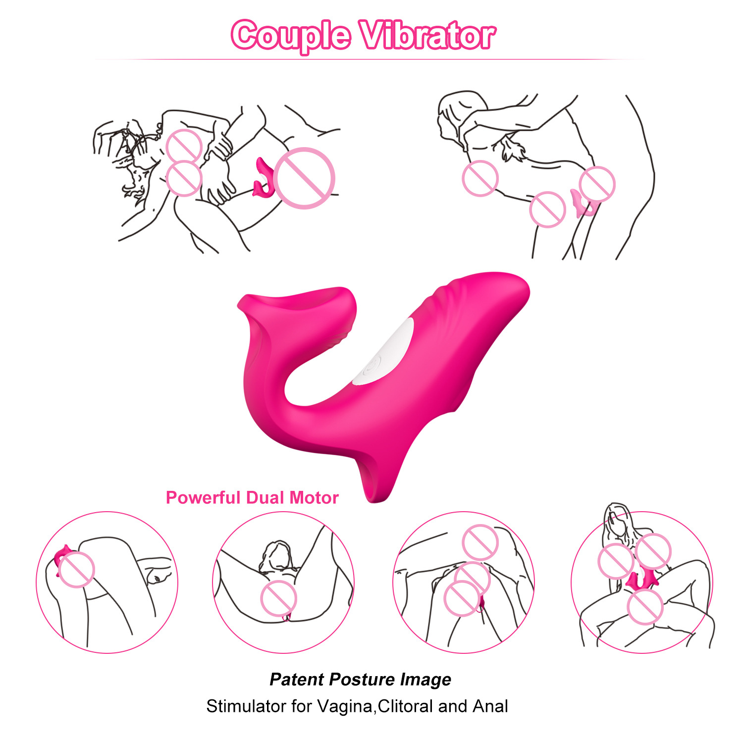 Finger Vibrator Sex Toys for Women Mini Vibrators Bullet Adult Couples Sex Toy for G Spot Clitoral Nipple Stimulate with 12 Vibration Female Vibrators
