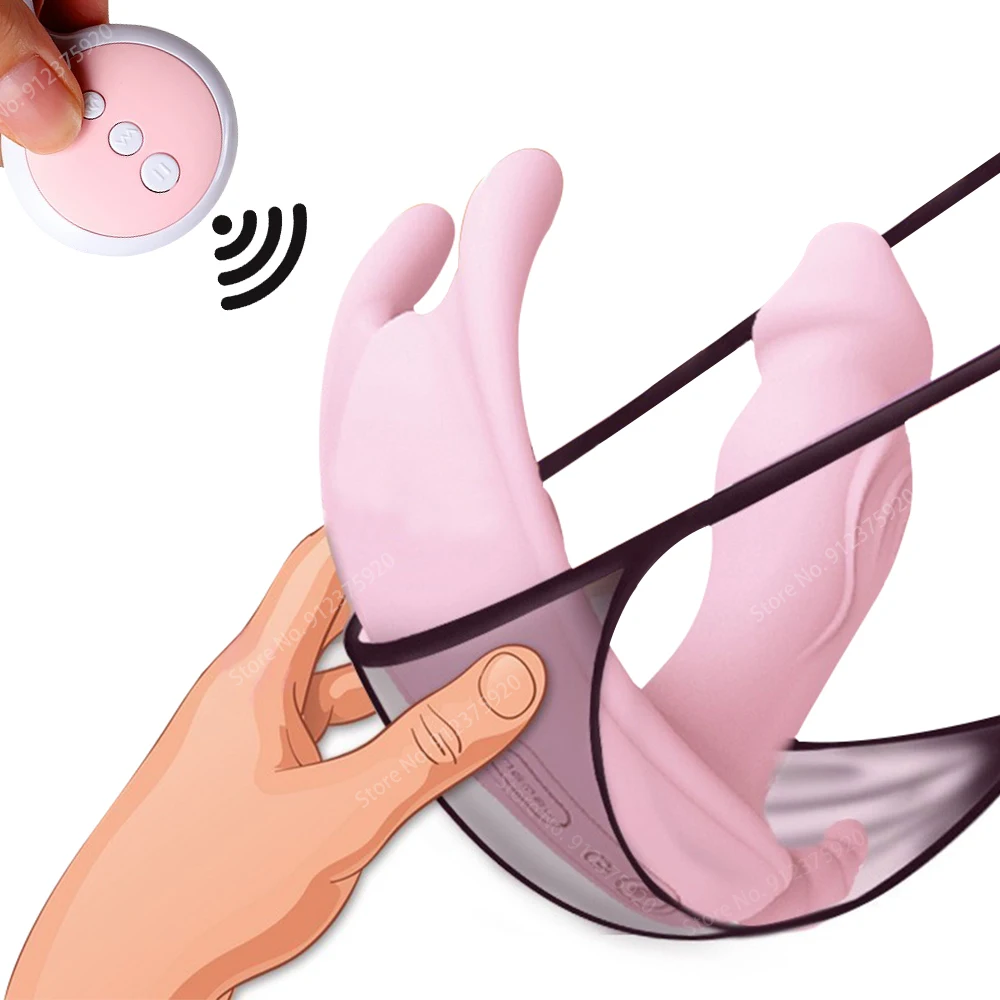 Dildo Vibrator Female Wireless Remote Control Clitoris Stimulator Panties Vagina Sex Toys for Women Couple G spot Massage Masturbator Machine Goods Adult Age 18
