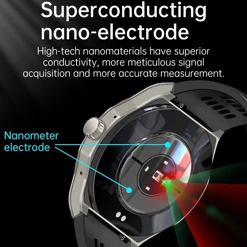 Smart Watch Bluetooth Call Heart Rate Blood Sugar Fatty Acid Urine Radiation Monitor Waterproof Sports Bracelet Watch